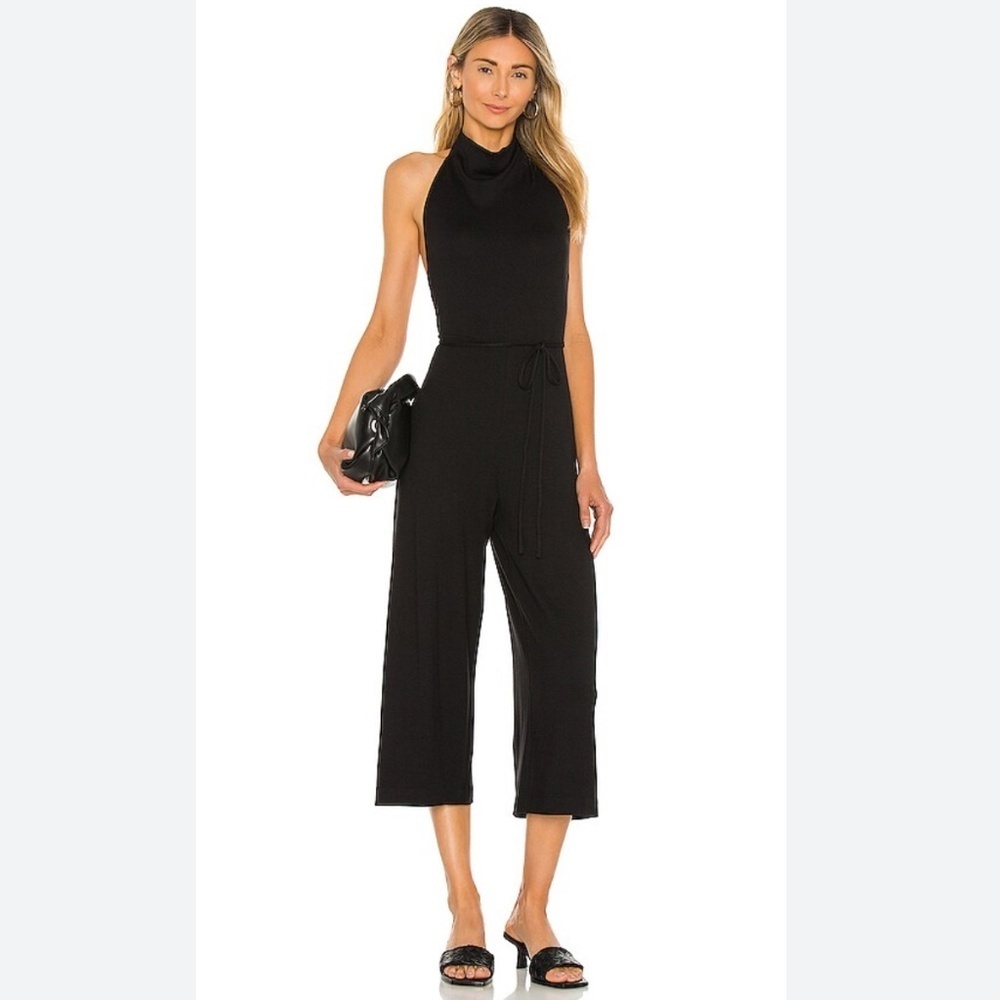 Vince High Neck Black Sleeveless Jumpsuit Women’s Size Large NWT